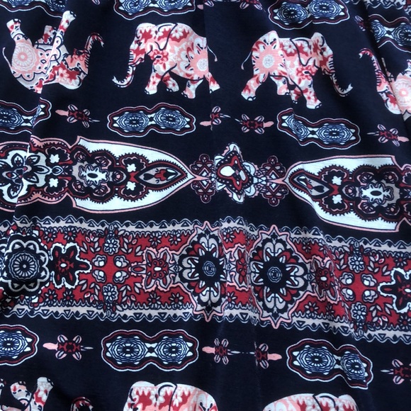 Elephant Print Maxi Dress (Size S) - Picture 3 of 6